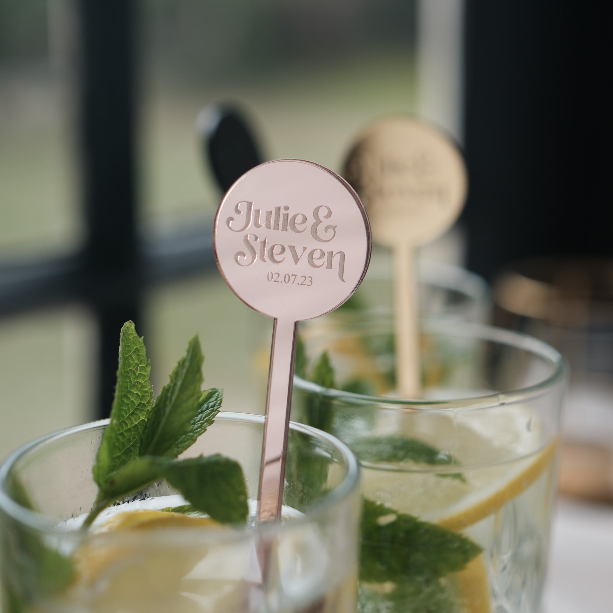 Cocktail Stirrer Personalized  Custom Drink Stirrers Wedding - 10