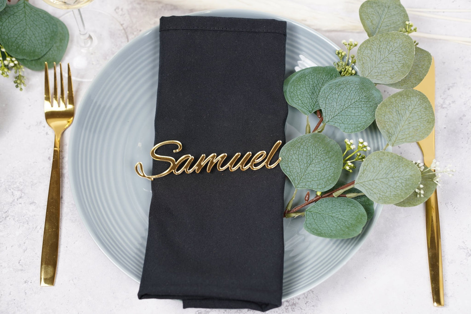 Wedding place name setting