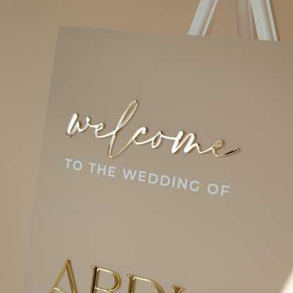 Welcome to wedding sign