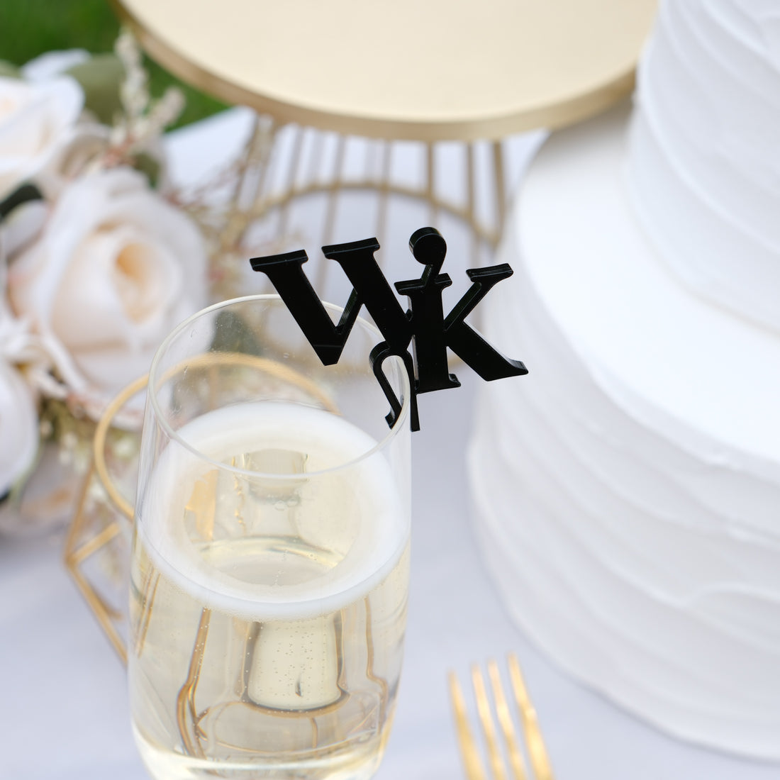 Wedding Initial drink tags