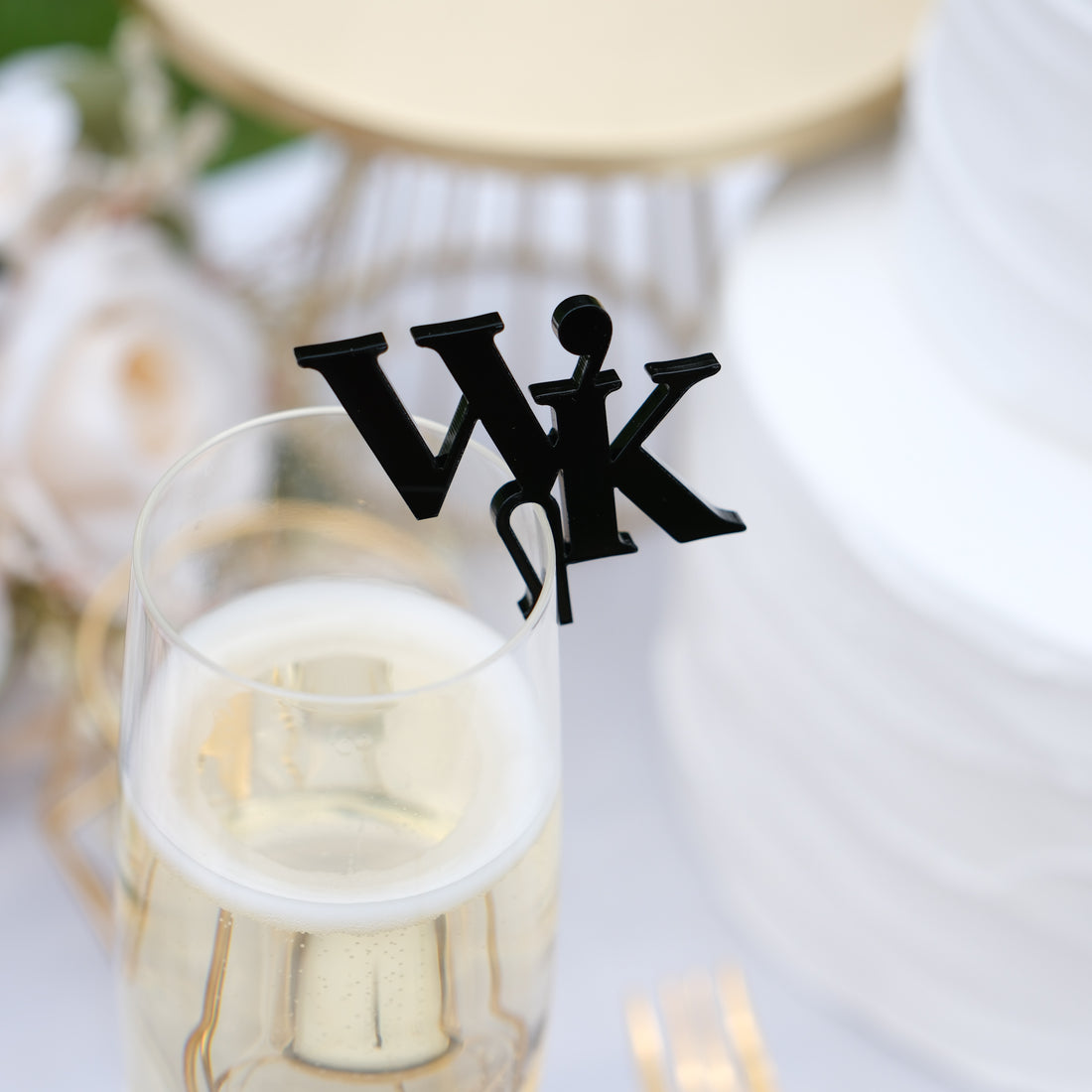 Wedding Initial drink charms