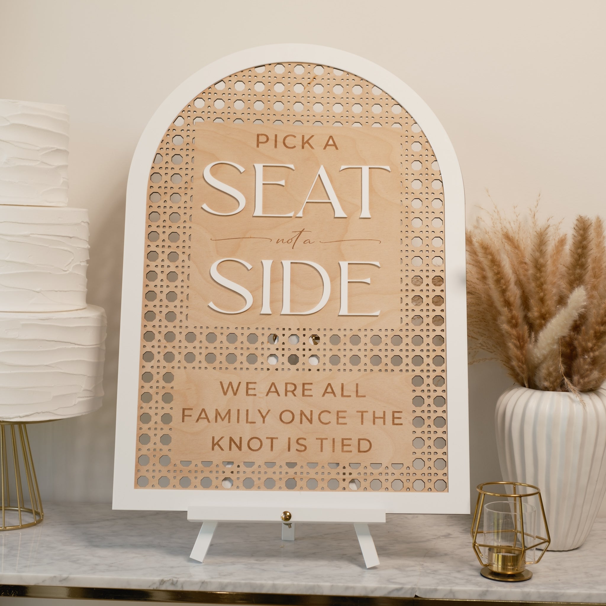 Boho Pick A Seat Sign