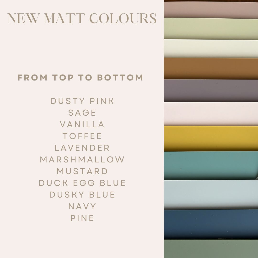 New Matte colours