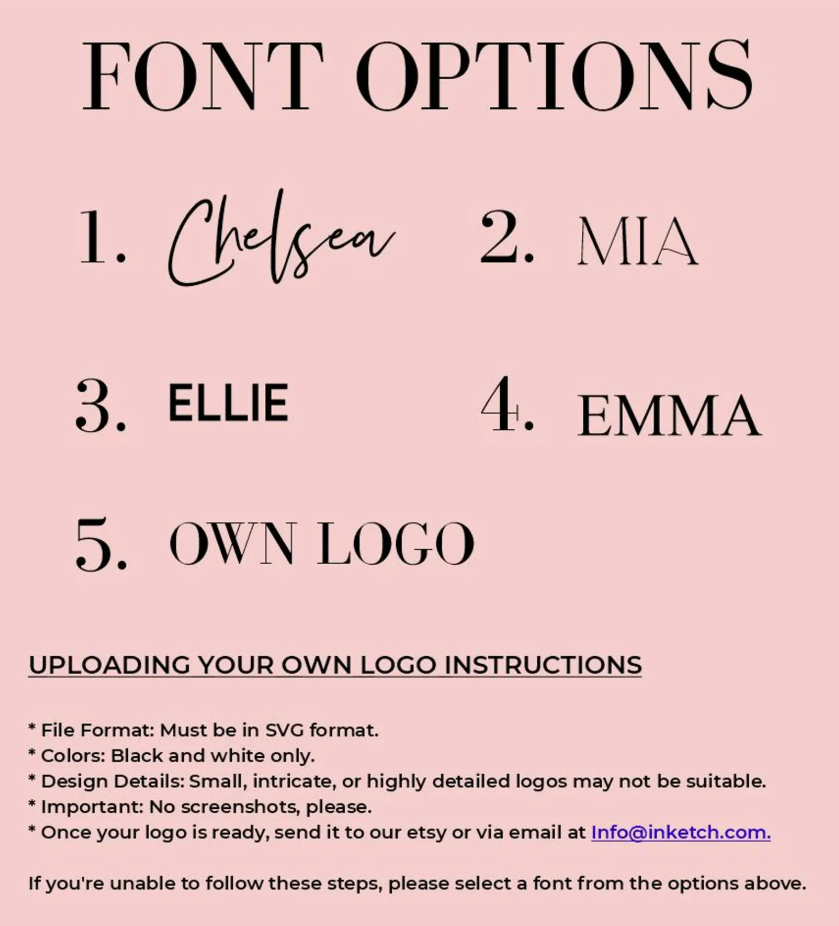 font and logo description