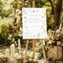 baby in bloom welcome sign wild flower decoration