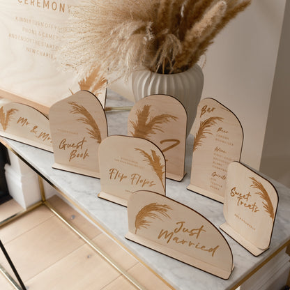 boho wedding signs