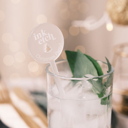 christmas cocktail drink stirrers