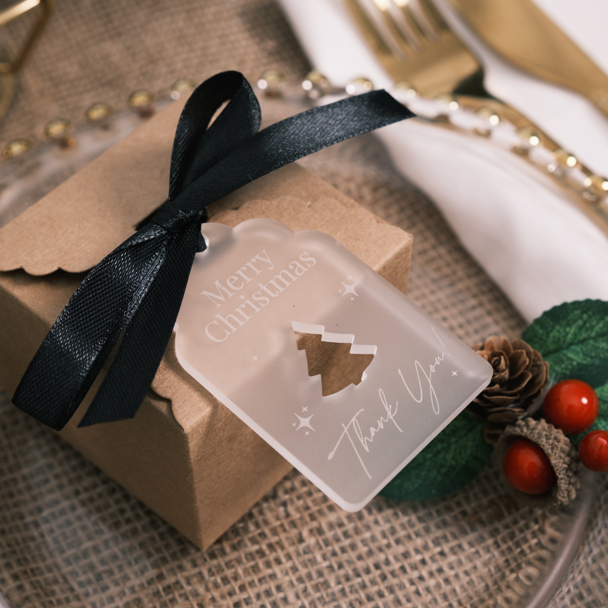 christmas gift tag place settings