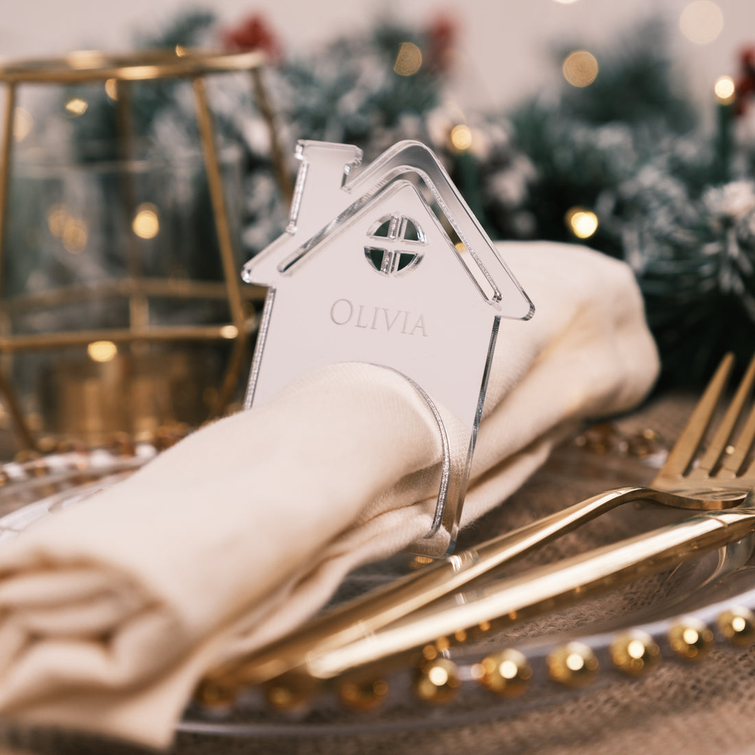 Festive napkin rings