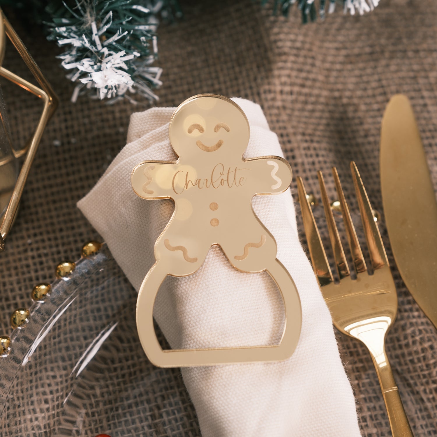 Festive napkin ring