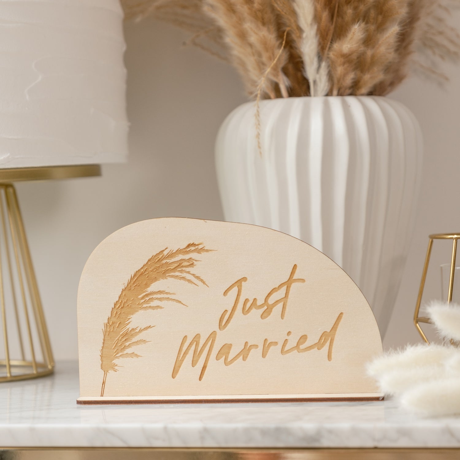 Just married sign