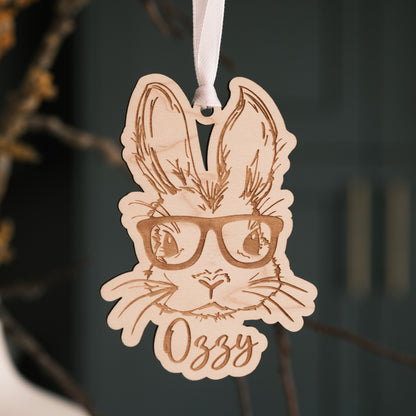 personalised easter bunny decoration