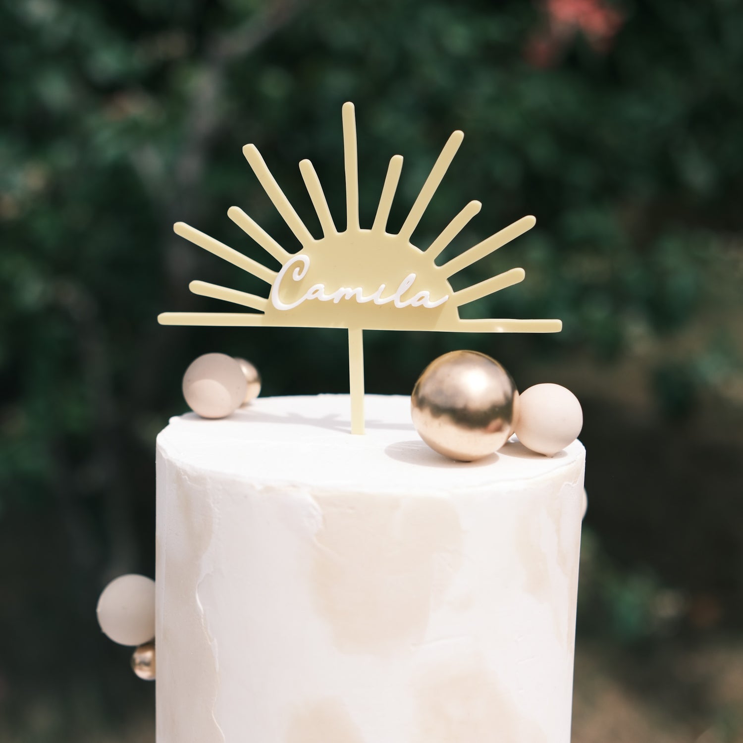 Sunshine birthday cake topper