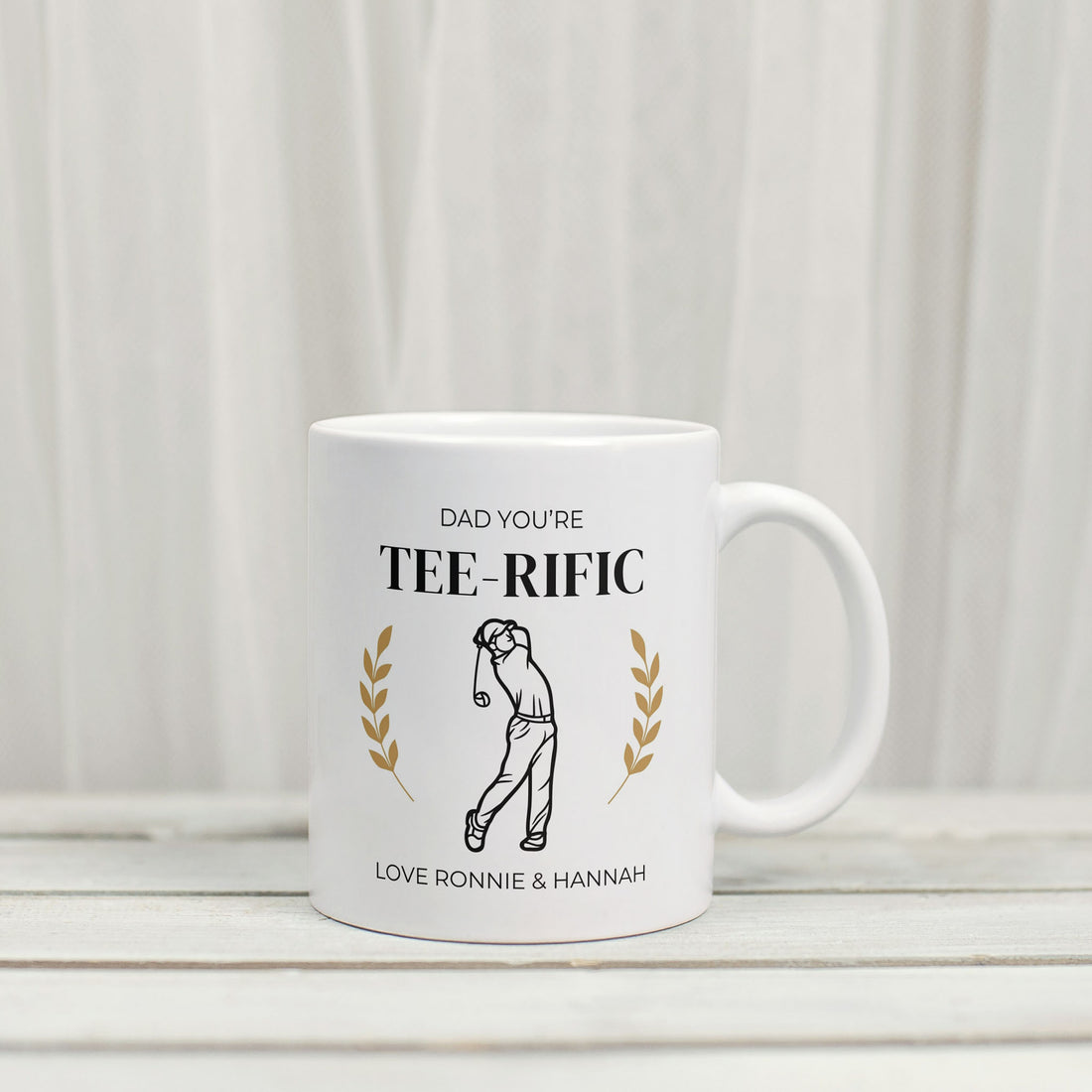 Personalised golf mug