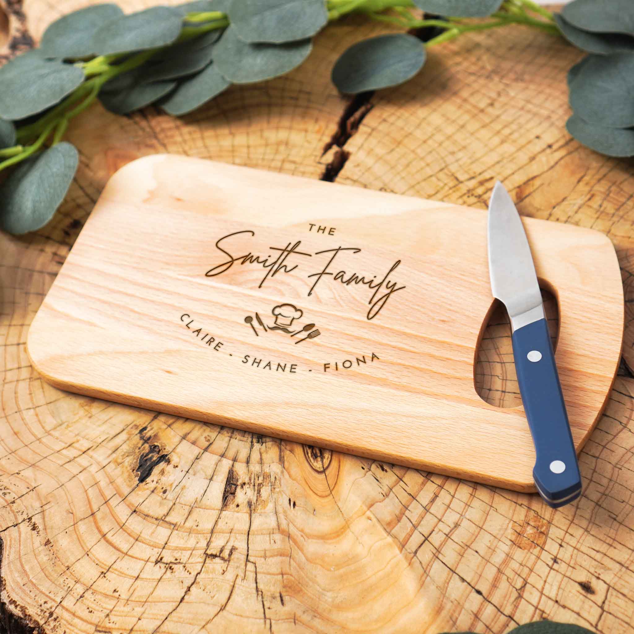 Personalised chopping board