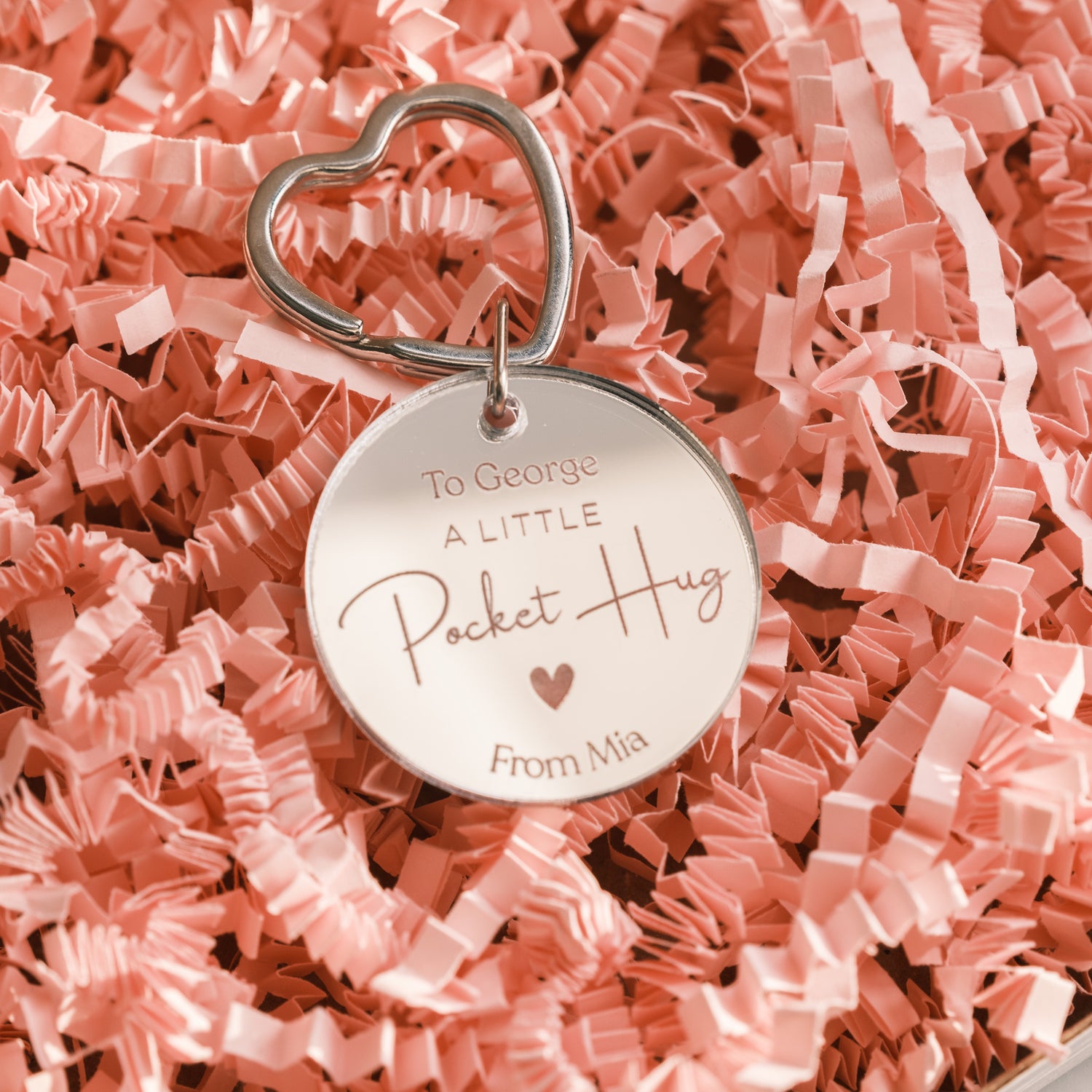 Thoughtful valentines keyring