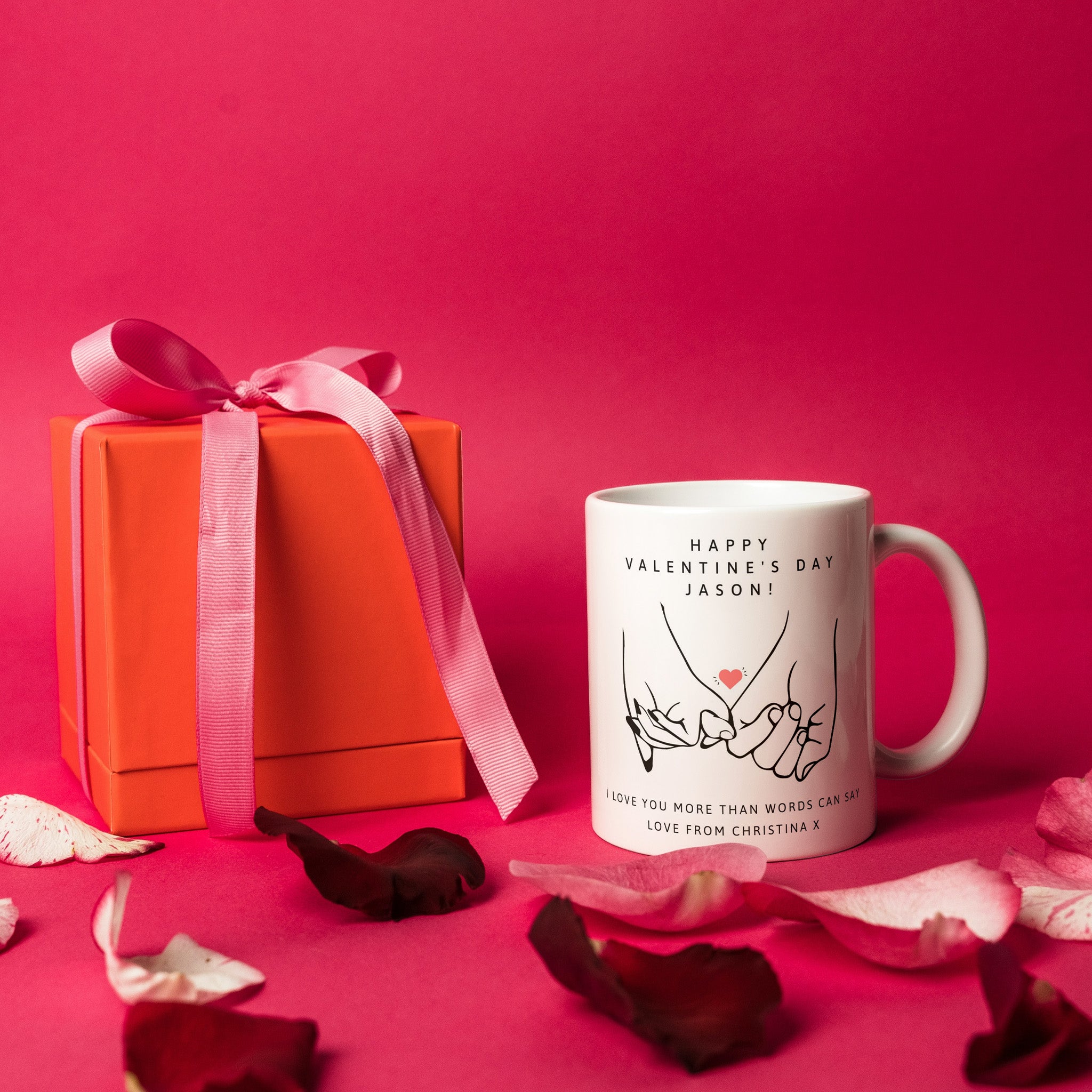 Personalised valentines mug