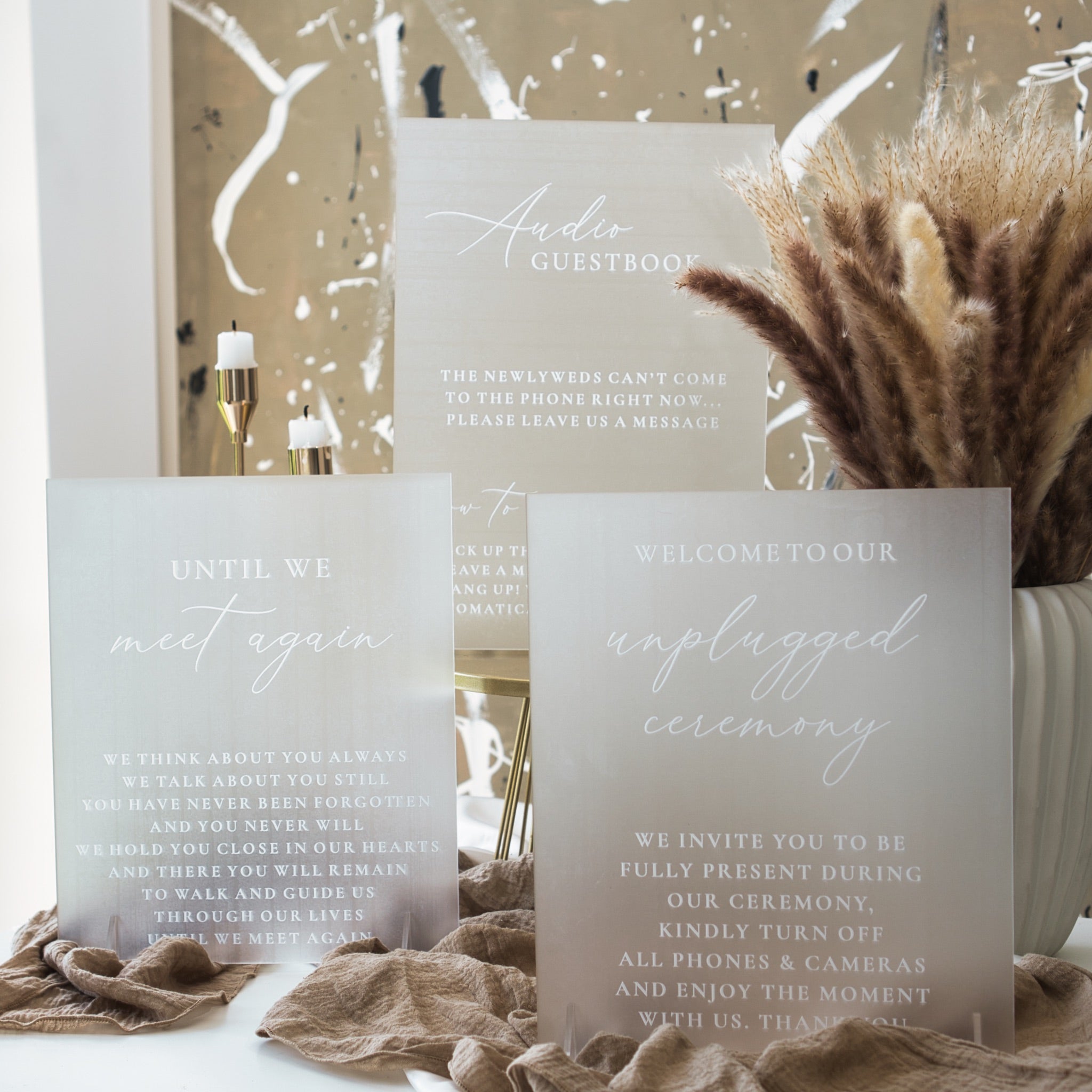 Wedding sign bundle x4 2024