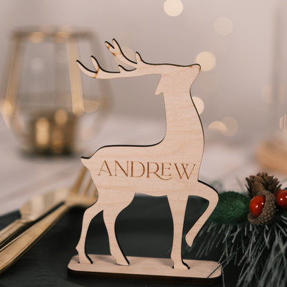 Reindeer place setting