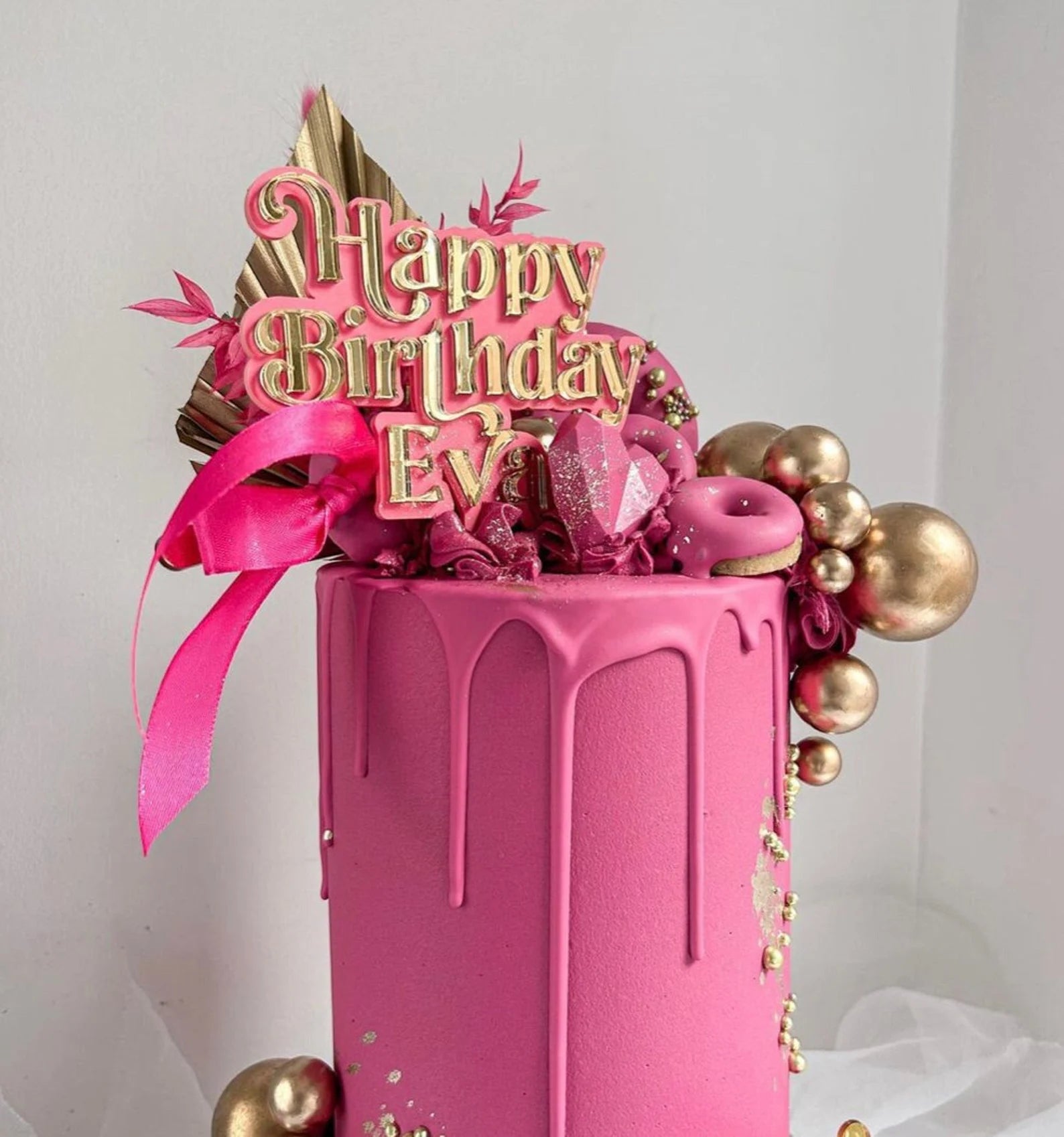 Happy Birthday 2 Tier Cake | bakehoney.com