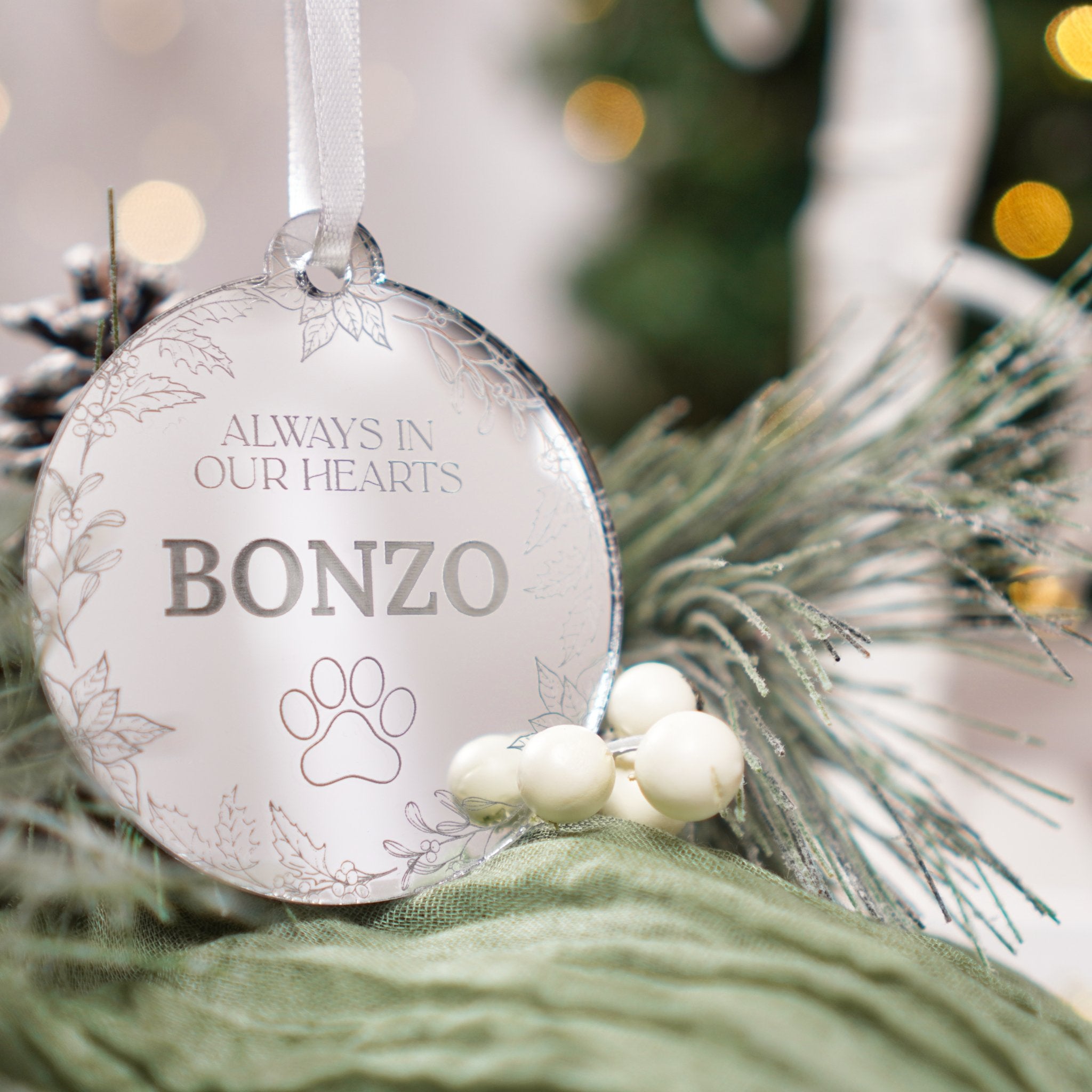 Personalised dog christmas outlet baubles