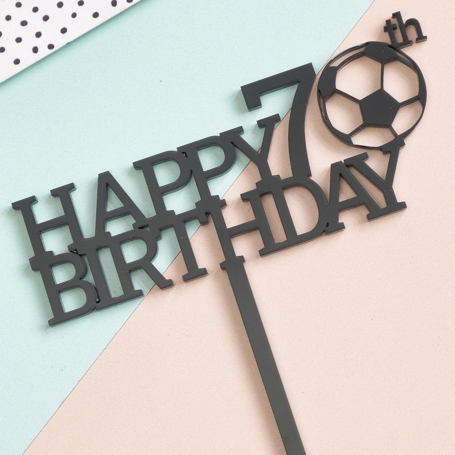 Age Football Cake Topper