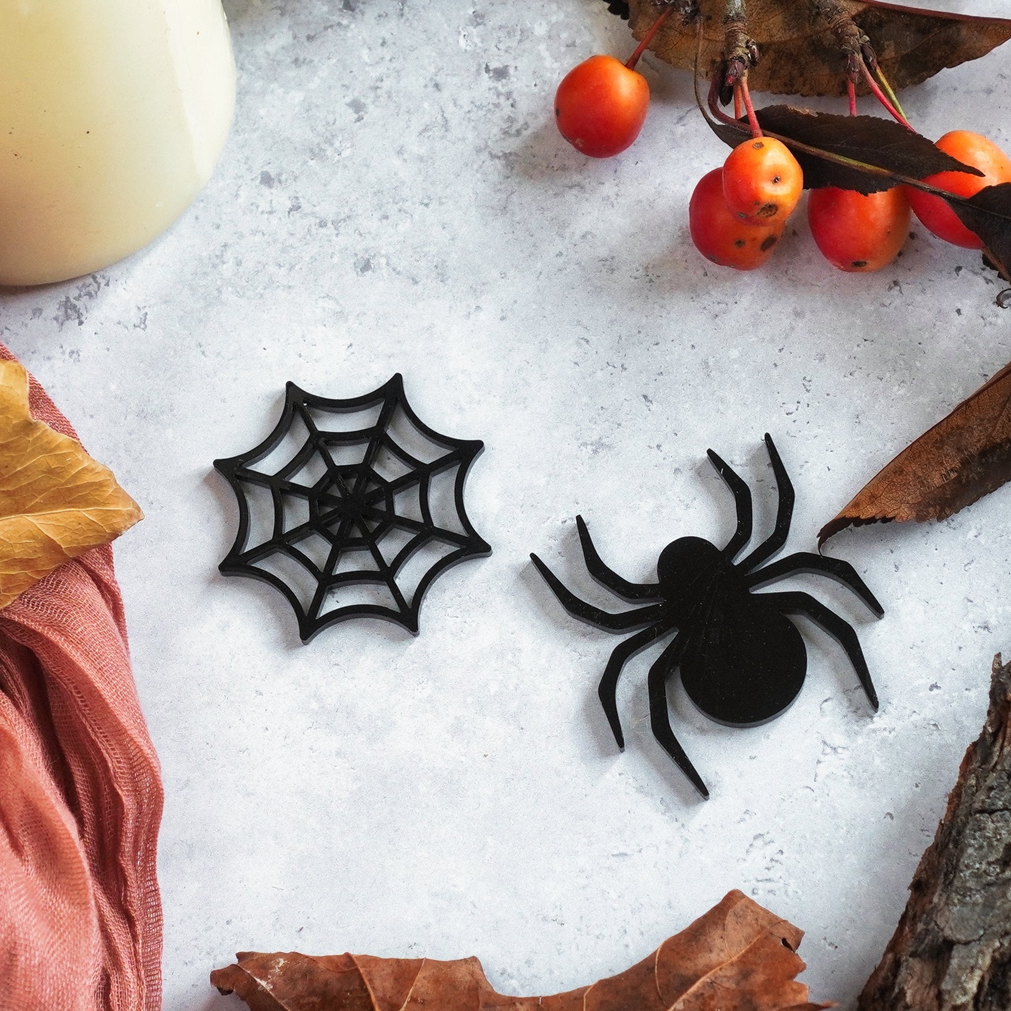 Halloween Cake Toppers Set of 6