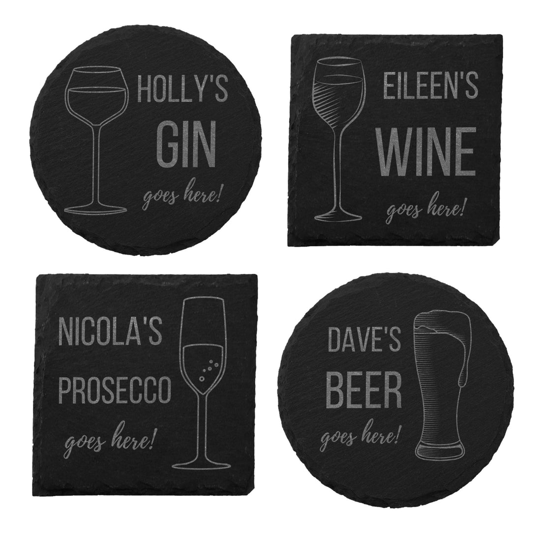 Personalised Slate Coaster Gift