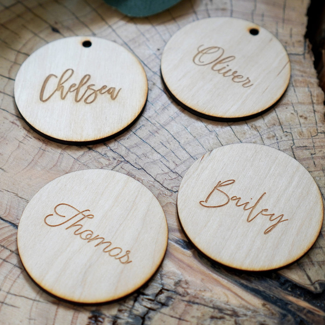 Personalised Wooden Name Place Settings