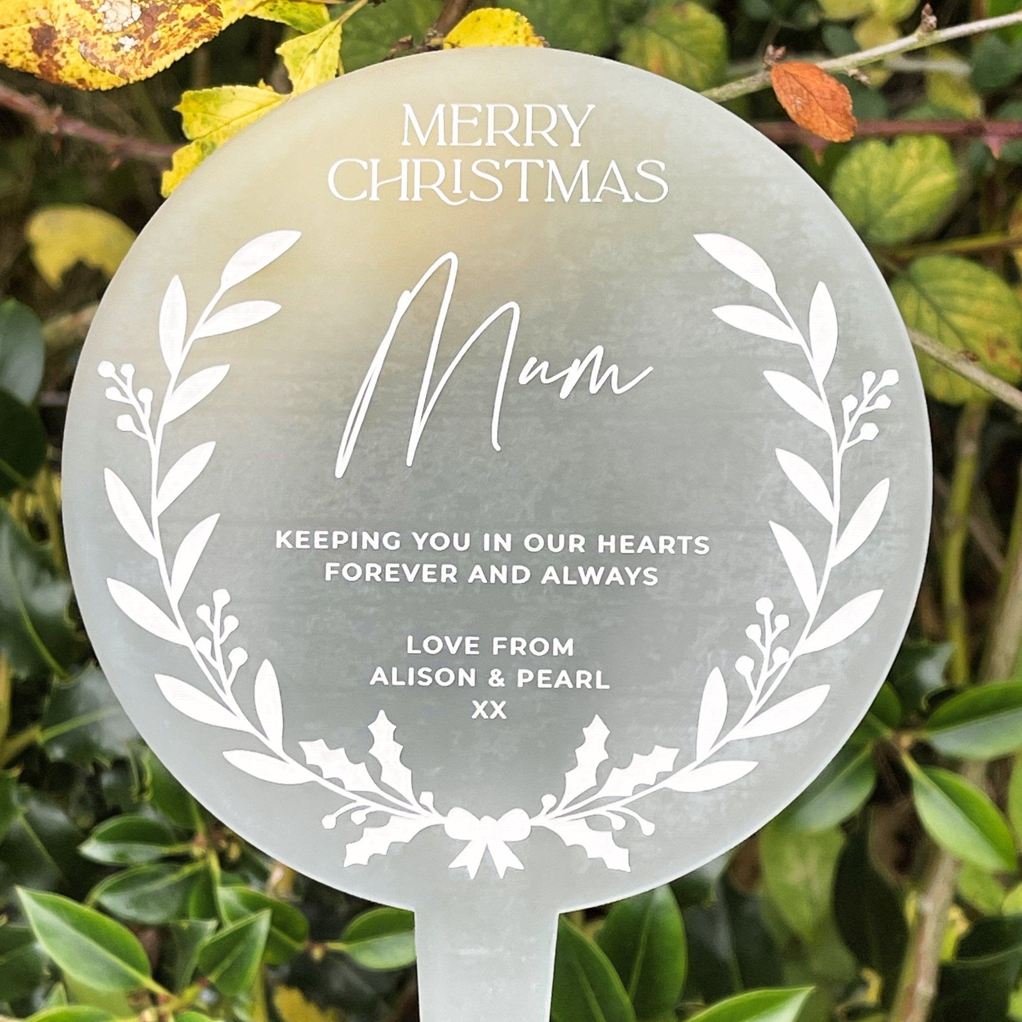 Personalised grave online ornaments