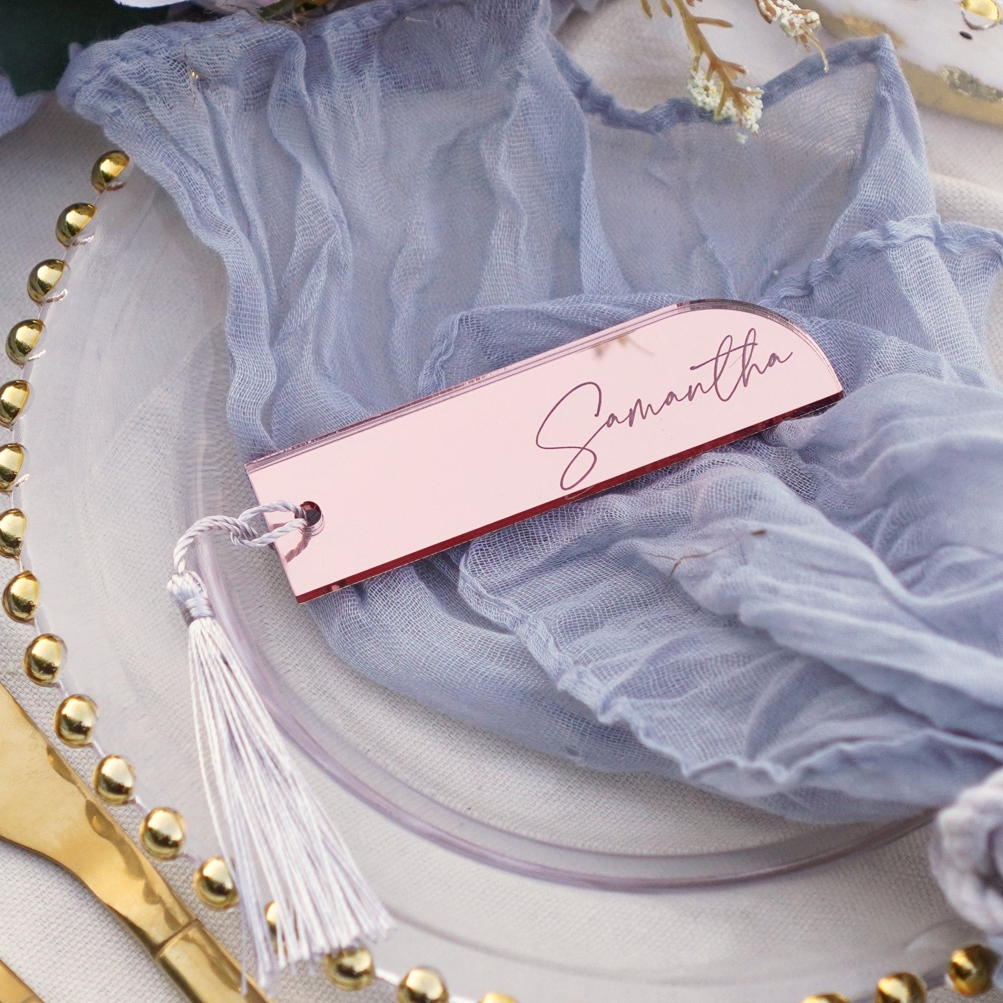 Bookmark Style Wedding Favours